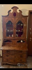 SECRETAIRE CON INTAGLI LEGNO DI ROSE