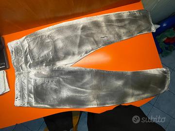 Pantalone vision bianco/ cromato