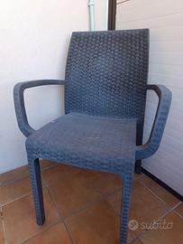Sedia per esterno balconi terrazze giardino