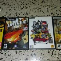 Giochi PC GTA3, Driver3 e Driver Parallel Lines