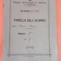 Pagella Gimnasio “V. Monti” Cesena