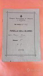 Pagella Gimnasio “V. Monti” Cesena