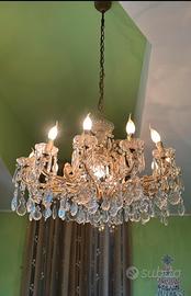 Lampadario maria teresa 12 fiamme