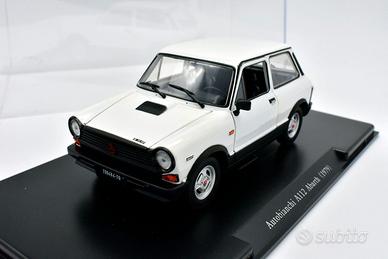 MODELLO AUTOBIANCHI A112 ABARTH WHITE NO BURAGO