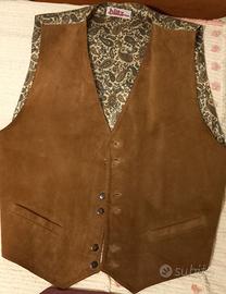 Gilet uomo anni 80 in vera pelle