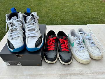 Scarpe nike jordan dunk air force 1 bambino