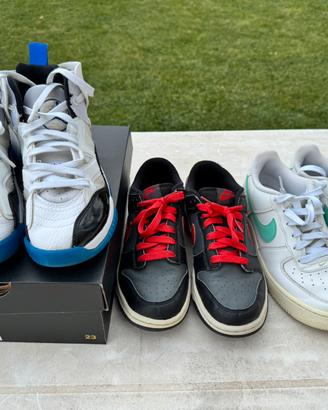 Scarpe nike jordan dunk air force 1 bambino