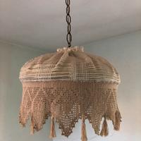 Lampadario vintage uncinetto