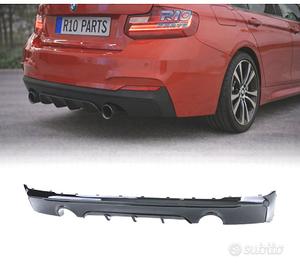 DIFFUSORE BMW F22 F23 LOOK M PERFORMANCE NERO LUCI