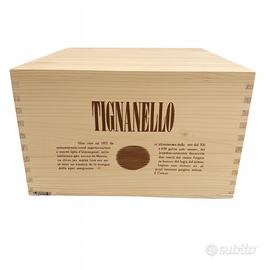 Tignanello 2022 cassa legno 6 bottiglie