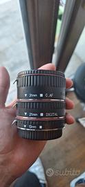 tubi di prolunga per canon ef