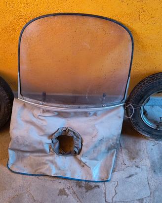 Parabrezza e ruote d'epoca Lambretta 