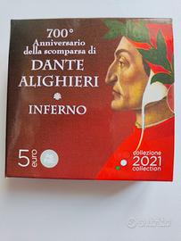 Moneta 5€  Dante Alighieri Inferno 
