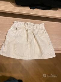 Gonna velluto Zara bambina