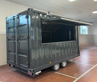 Container, food truck,furgone panini,friggitoria