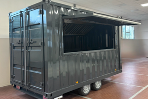 Container, food truck,furgone panini,friggitoria