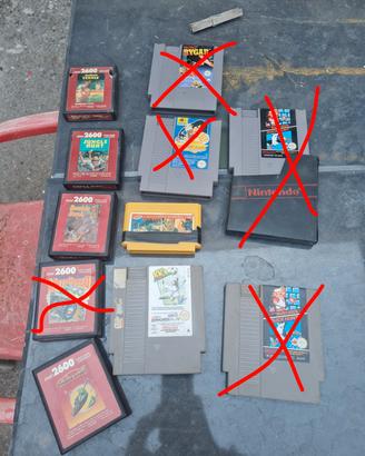 videogioco vintage Nintendo e atari