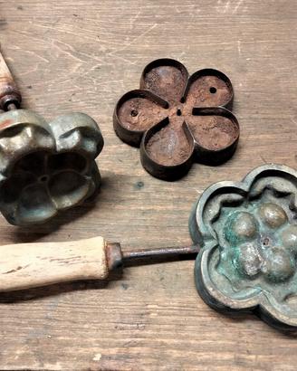 Stampi antichi per pelle e tessuto vintage