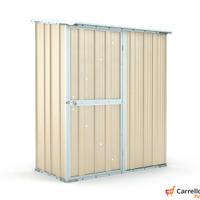 Casetta box giardino in Acciaio 155x100cm avorio