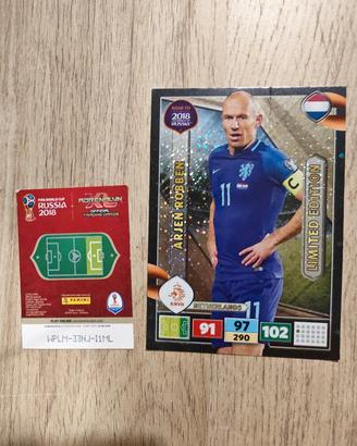 carta collezionabile ARJEN ROBBEN world Cup 2018
