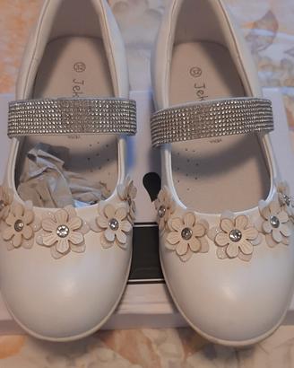 Ballerine bambina bianche nuove