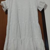 vestito bianco  ricamato 
