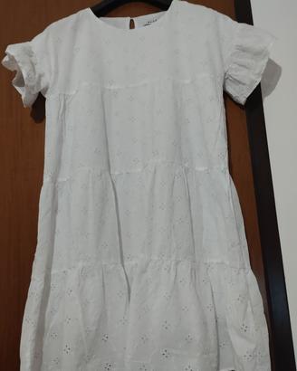 vestito bianco  ricamato 