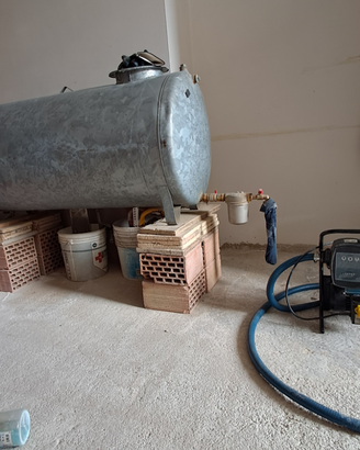 Cisterna acciaio zincato gasolio 500 litri