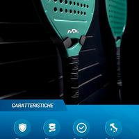 Supporto Racchetta da Padel per Parete Attrezzata