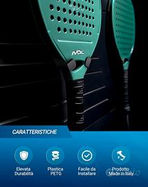 Supporto Racchetta da Padel per Parete Attrezzata