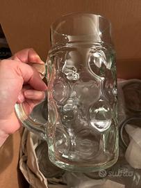 6 boccali da birra da 1 litro stile Oktoberfest