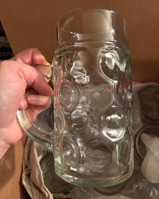 6 boccali da birra da 1 litro stile Oktoberfest