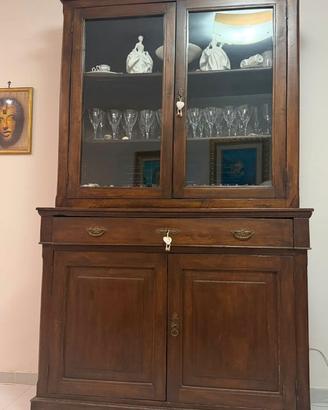 Credenza/Vetrina in legno massello stile classico