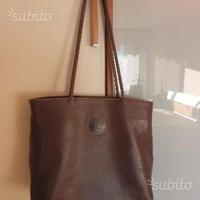 Borsa in pelle marrone
