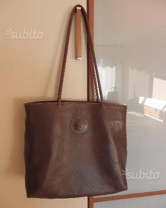 Borsa in pelle marrone