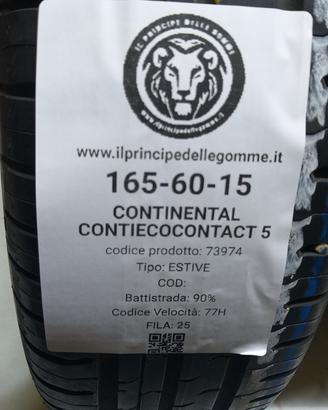 2 GOMME 165 60 15 CONTINENTAL A73974