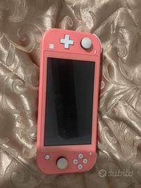 Nintendo switch lite salmone