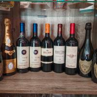 lotto champagne e vino supertuscan 