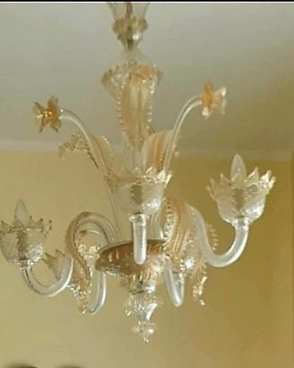 lampadario vetro murano