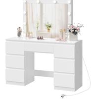 WOLTU Toeletta da Trucco con Specchio LED