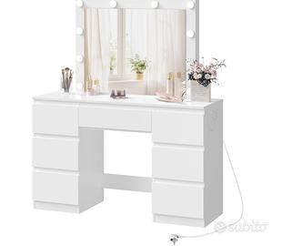 WOLTU Toeletta da Trucco con Specchio LED