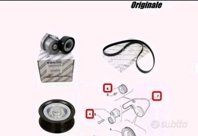 KIT CINGHIA SERVIZI COMPLETO ORIGINALE ALFA ROMEO