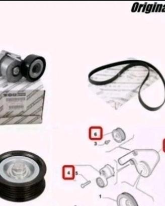 KIT CINGHIA SERVIZI COMPLETO ORIGINALE ALFA ROMEO