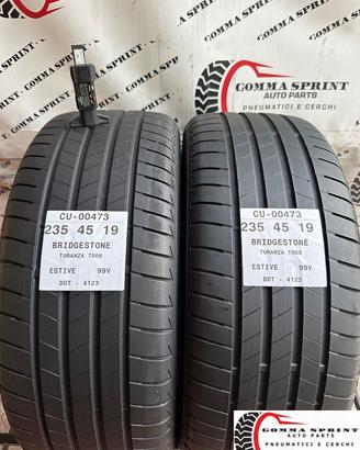 2 PNEUMATICI 235/45 R19 BRIDGESTONE ESTIVE