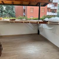 tavolo legno artigianale 420 cm pezzo unico
