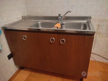 lavello cucina doppia vasca con scolatoio 