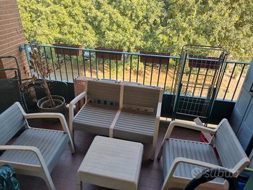 Set Giardino Balcone con Tavolino