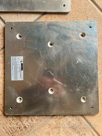 Piastre alluminio per tralicci 290x290x8mm