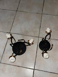 Plafoniera a 3 luci + a 2 luci