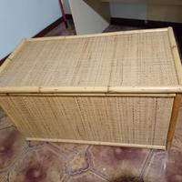 baule vintage in vimini